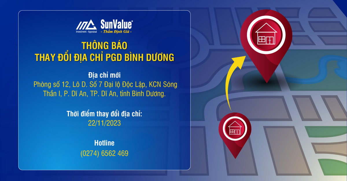 THÔNG BÁO THAY ĐỔI ĐỊA CHỈ PGD BÌNH DƯƠNG