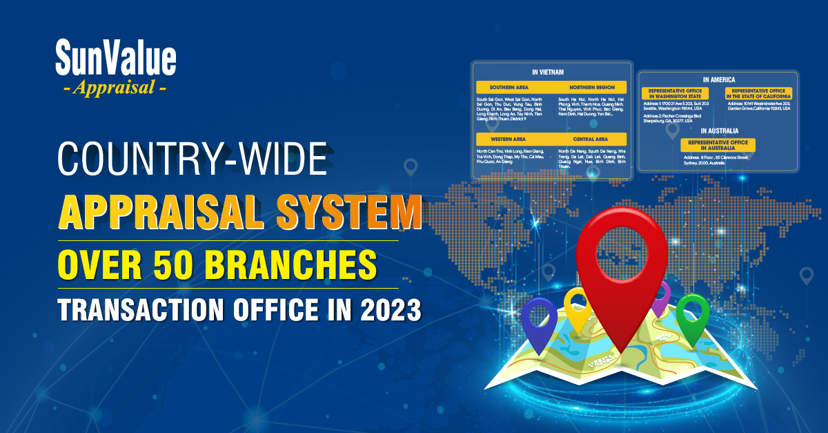 COUNTRY-WIDE APPRAISAL SYSTEM OVER 50 BRANCHES – TRANSACTION OFFICE IN 2023