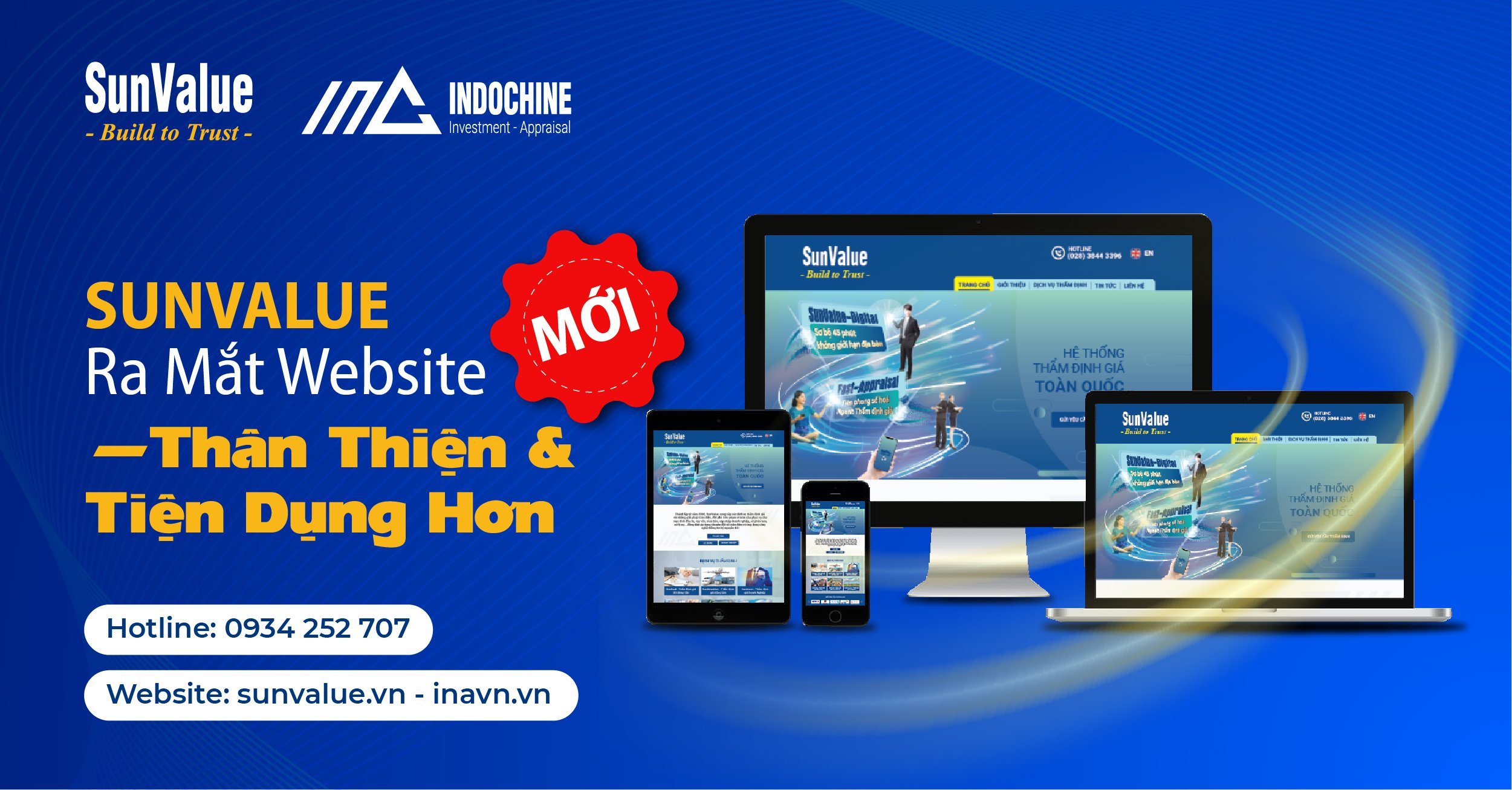 THÔNG BÁO RA MẮT WEBSITE MỚI - THÂN THIỆN VÀ TIỆN DỤNG HƠN