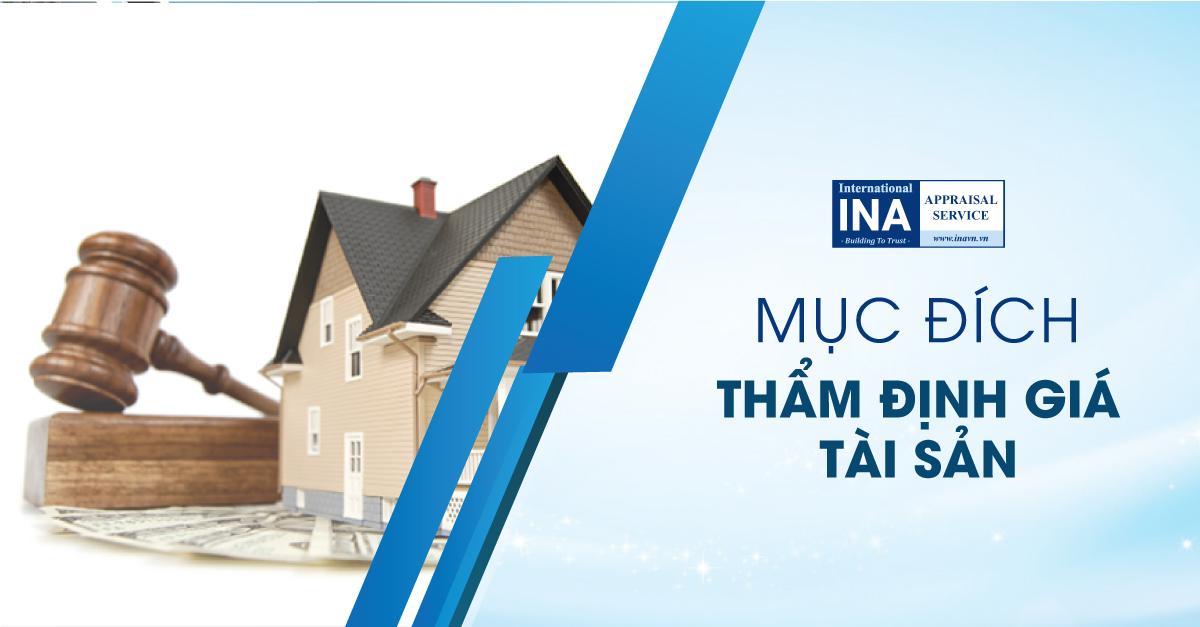 Mục đích thẩm định giá tài sản