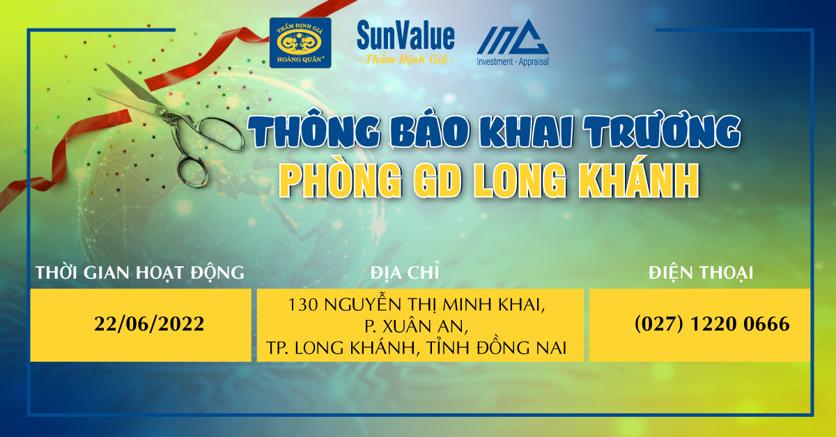 THÔNG BÁO KHAI TRƯƠNG PHÒNG GIAO DỊCH LONG KHÁNH