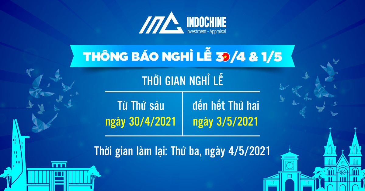 INA THÔNG BÁO LỊCH NGHỈ LỄ 30/4 VÀ 1/5 NĂM 2021