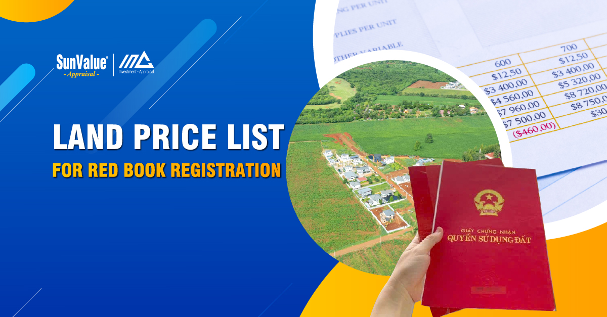 LATEST LAND PRICE LIST FOR RED BOOK REGISTRATION IN 2026