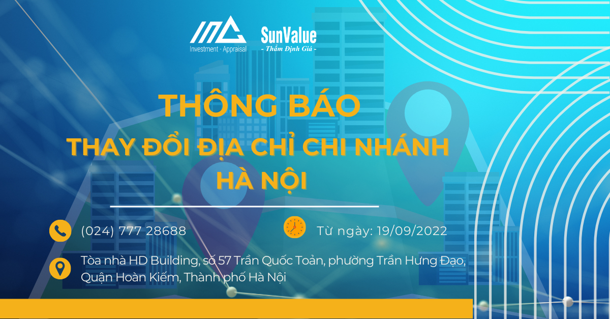 THÔNG BÁO THAY ĐỔI ĐỊA CHỈ CHI NHÁNH HÀ NỘI