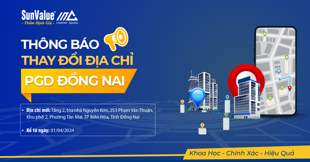 THÔNG BÁO THAY ĐỔI ĐỊA CHỈ PGD ĐỒNG NAI