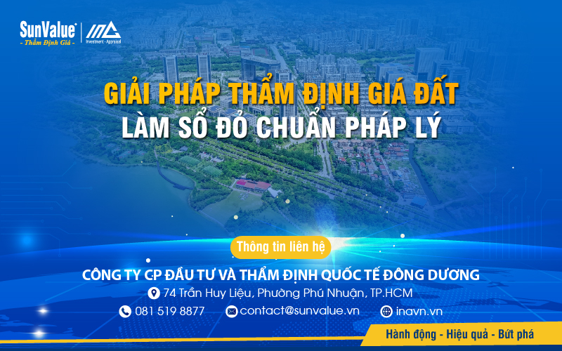 Thẩm định Quốc tế Đông Dương thẩm định giá đất làm sổ đỏ chuẩn pháp lý