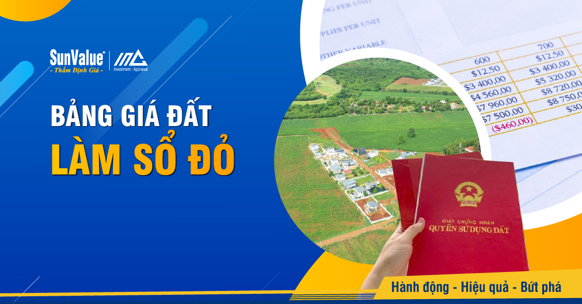 Bảng giá đất làm sổ đỏ năm 2026 được điều chỉnh tại nhiều địa phương