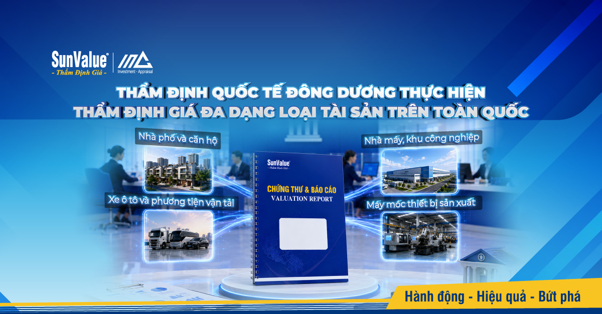 Thẩm định Quốc tế Đông Dương thực hiện thẩm định giá đa dạng loại tài sản
