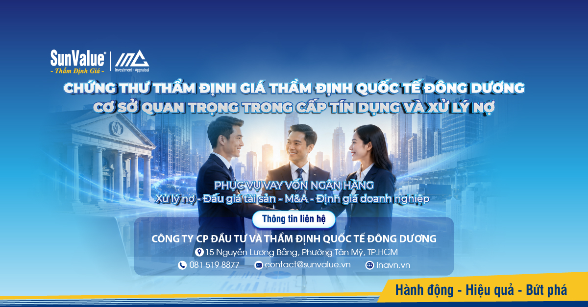 Thẩm định Quốc tế Đông Dương đồng hành cùng ngân hàng trong xử lý nợ xấu