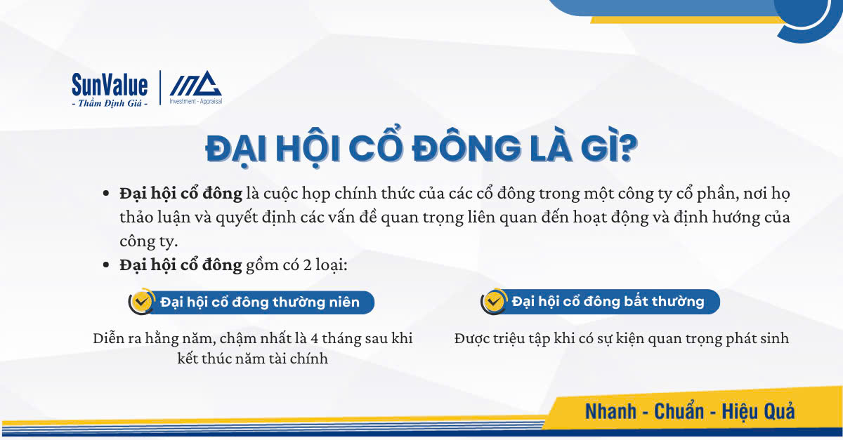 Đại hội cổ đông là cuộc họp chính thức của các cổ đông trong một công ty cổ phần