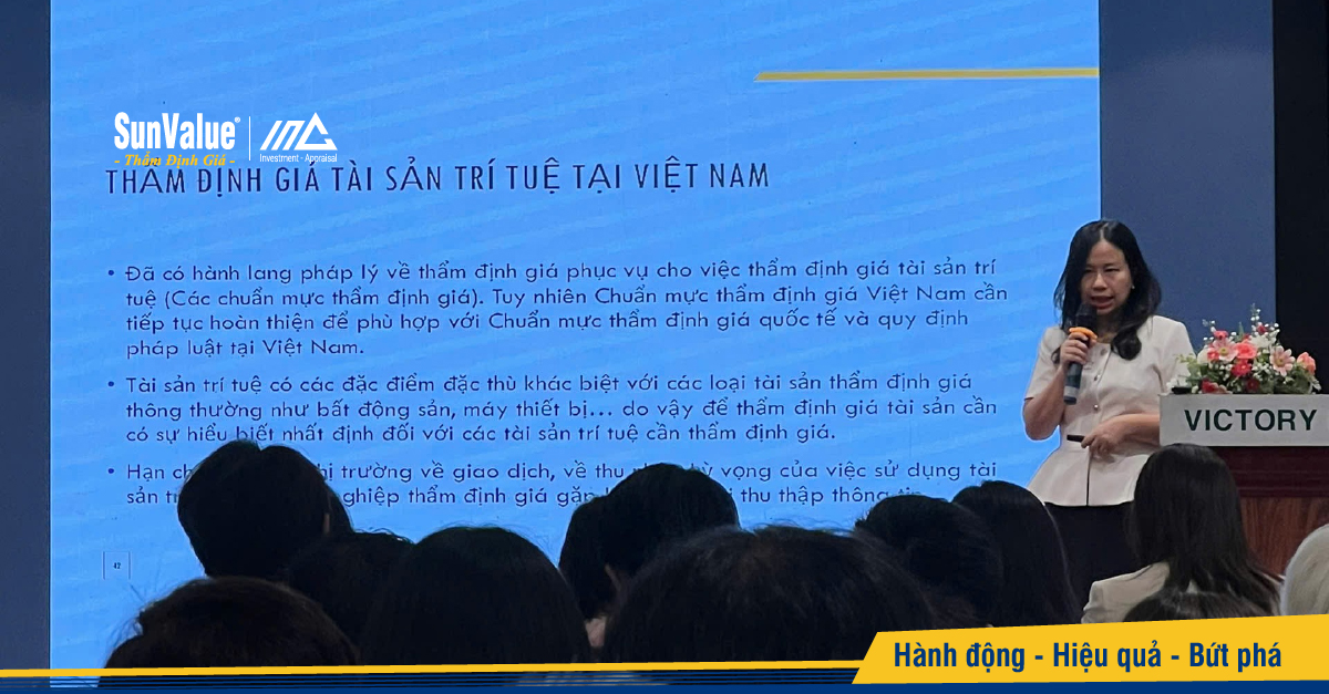Các chuyên gia đã trao đổi nhiều nội dung thiết thực xoay quanh việc xác định giá trị tài sản trí tuệ
