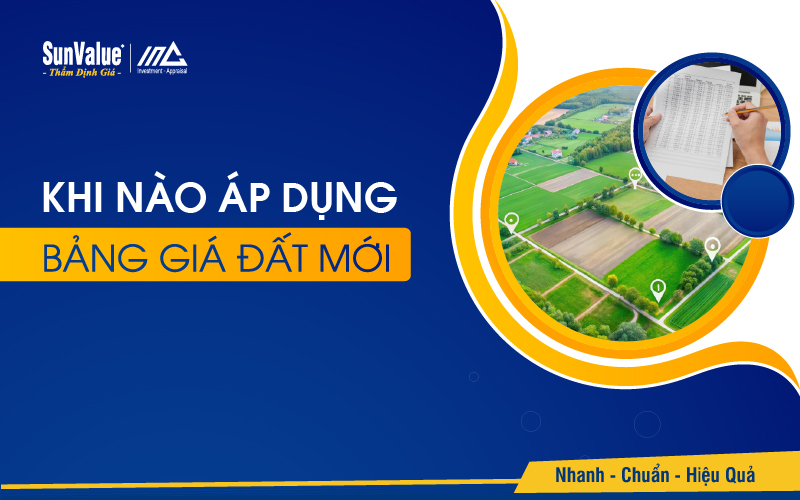Khi nào áp dụng bảng giá đất mới theo quy định pháp luật