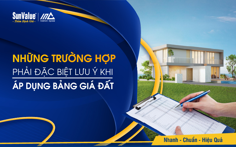 Những trường hợp phải đặc biệt lưu ý khi áp dụng bảng giá đất mới