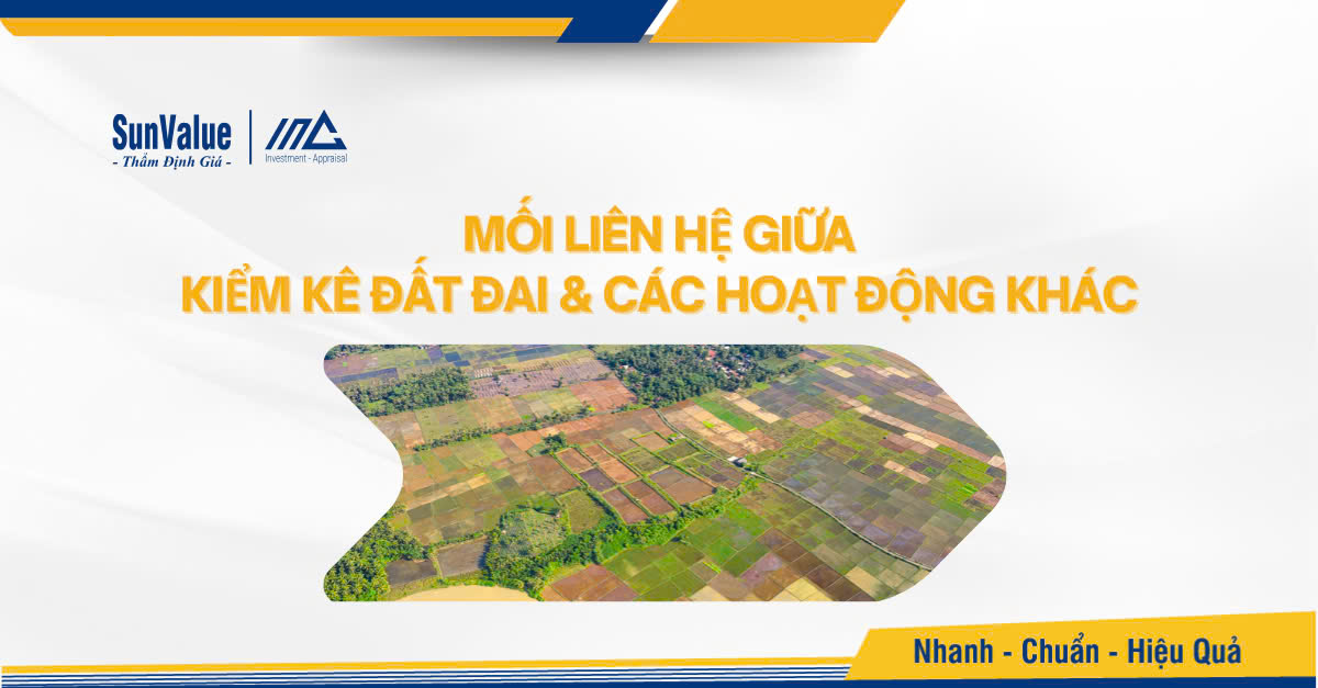 Mối liên hệ giữa kiểm kê đất đai và các hoạt động khác