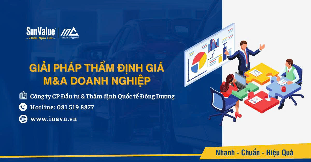 Thẩm định Quốc tế Đông Dương cung cấp dịch vụ thẩm định giá mua bán sáp nhập doanh nghiệp toàn diện