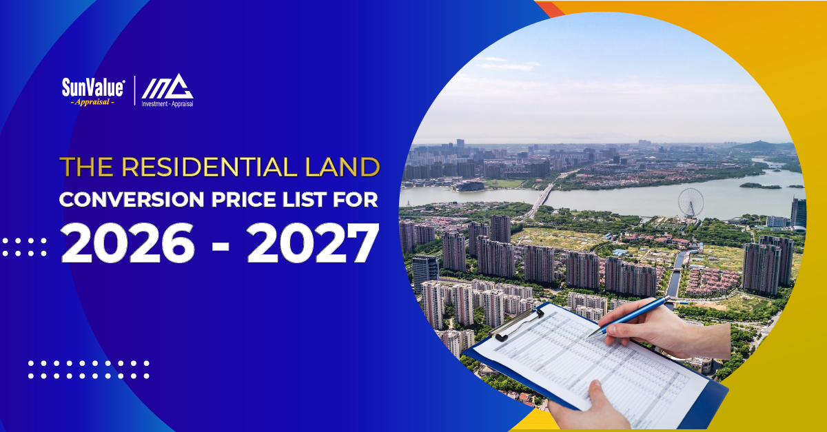 the residential land conversion price list for 2026-2027