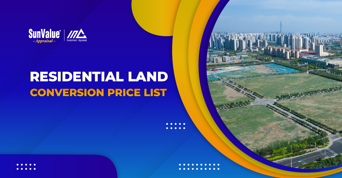 residential land conversion price list