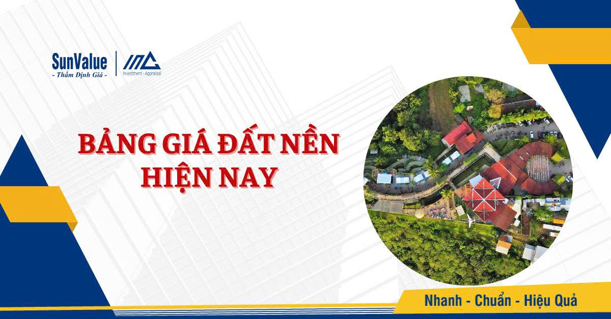 Bảng giá đất nền hiện nay