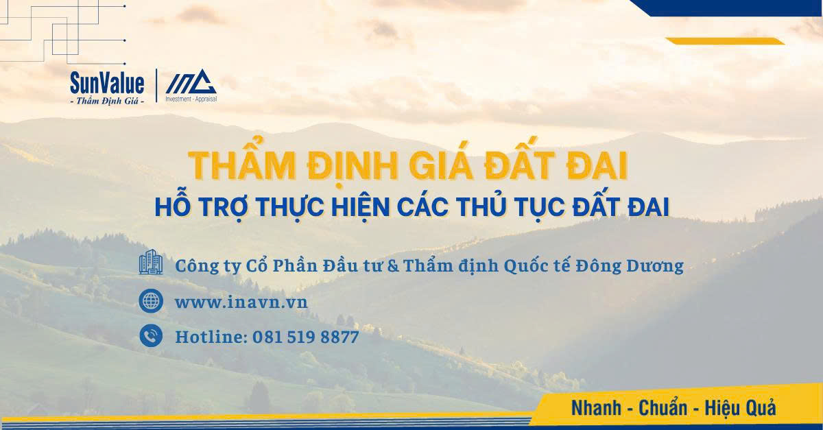 SunValue thẩm định giá đất đai hỗ trợ thực hiện các thủ tục đất đai