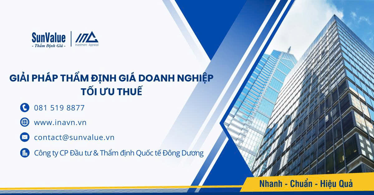 SunValue thẩm định giá doanh nghiệp tối ưu thuế năm 2025