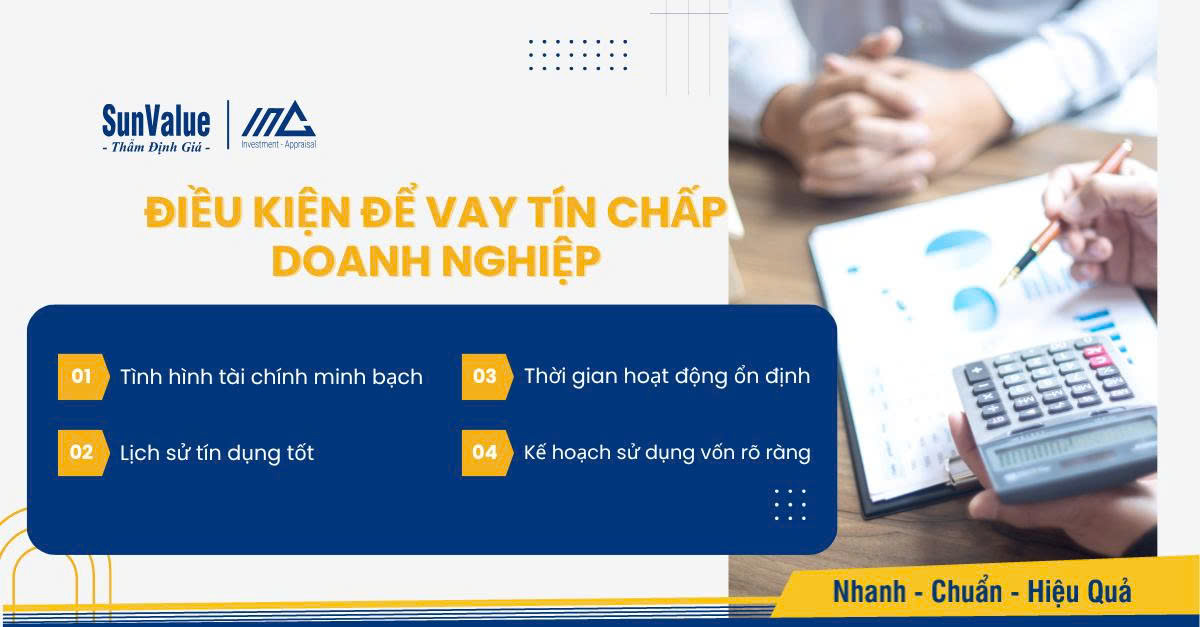 Điều kiện để vay tín chấp doanh nghiệp tại ngân hàng