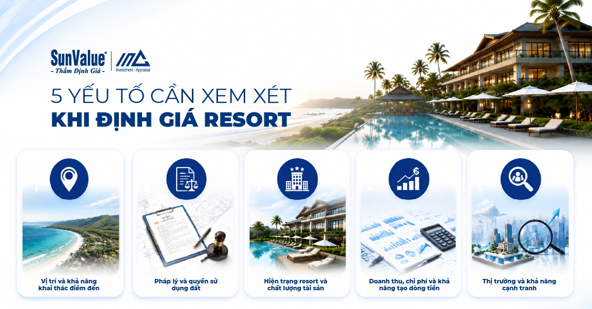 5 yếu tố cần xem xét khi định giá resort