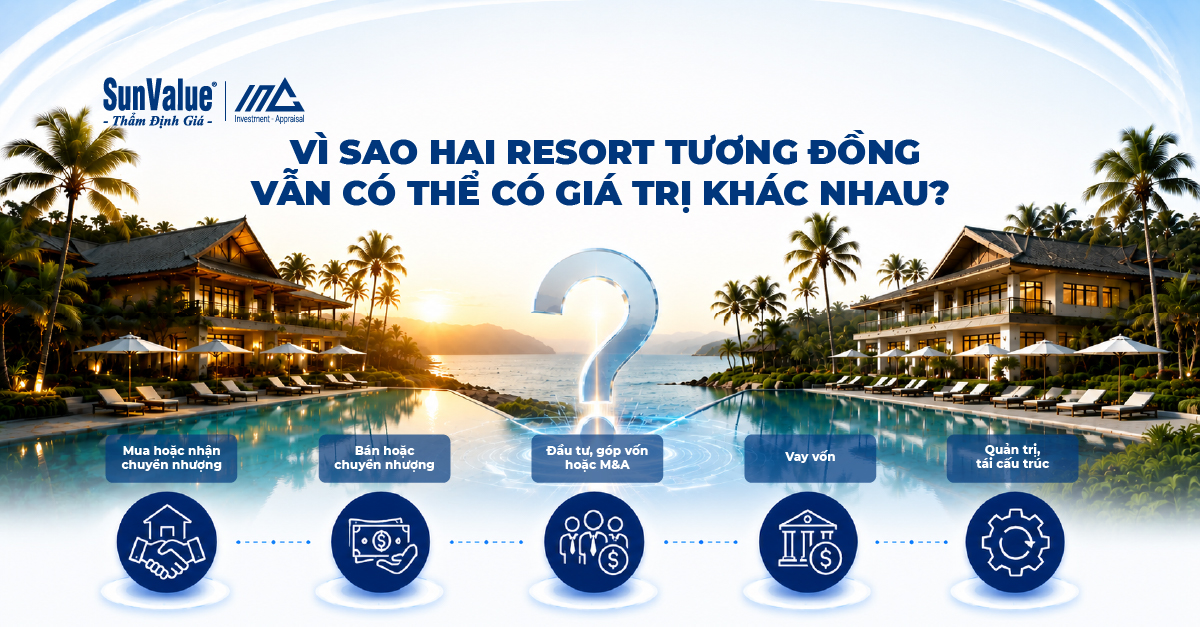 Vì sao hai resort tương đồng vẫn có thể có giá trị khác nhau?